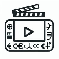 Egy videó ikont rajzol, ami egy útmutató a többnyelvű tartalmak előállításához